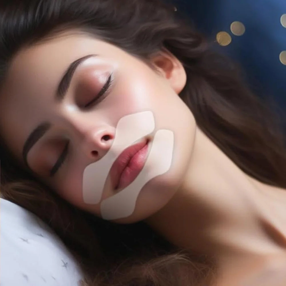 2Pcs Patchs Lissant Les Rides De La Lèvre Pendant La Nuit, Soins Des Rides, Autocollant Transparent, Sûrs Et Légers, Outils De Lifting Du Visage