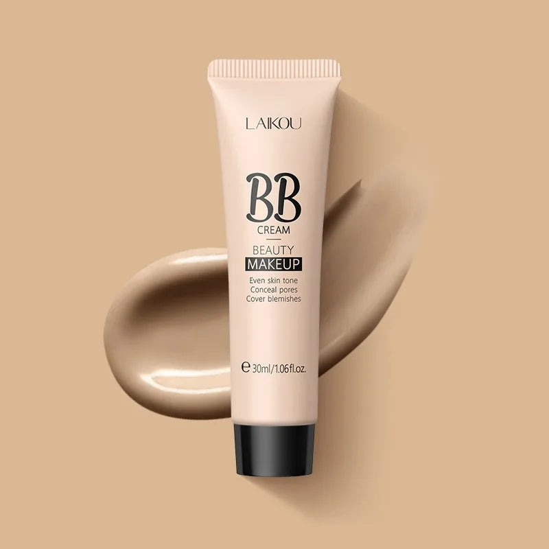 3 couleurs BB Cream Isolation Crème Fond de teint liquide Contrôle de l’huile hydratante Maquillage longue durée Primer naturel imperméable pour le visage