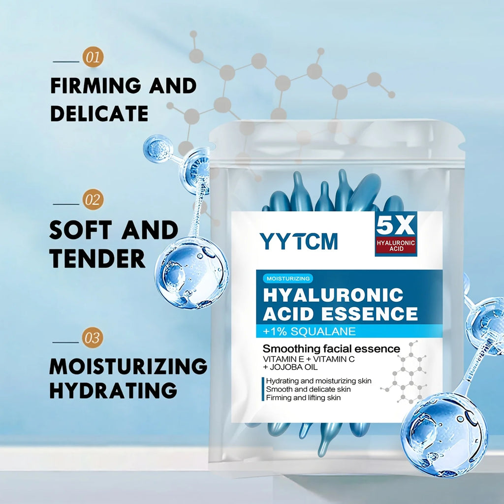 capsule hydratante profonde d'acide hyaluronique, essence cutanée hydratante et éclaircissante (0,4 g x 30 capsules)/sac -1 sac