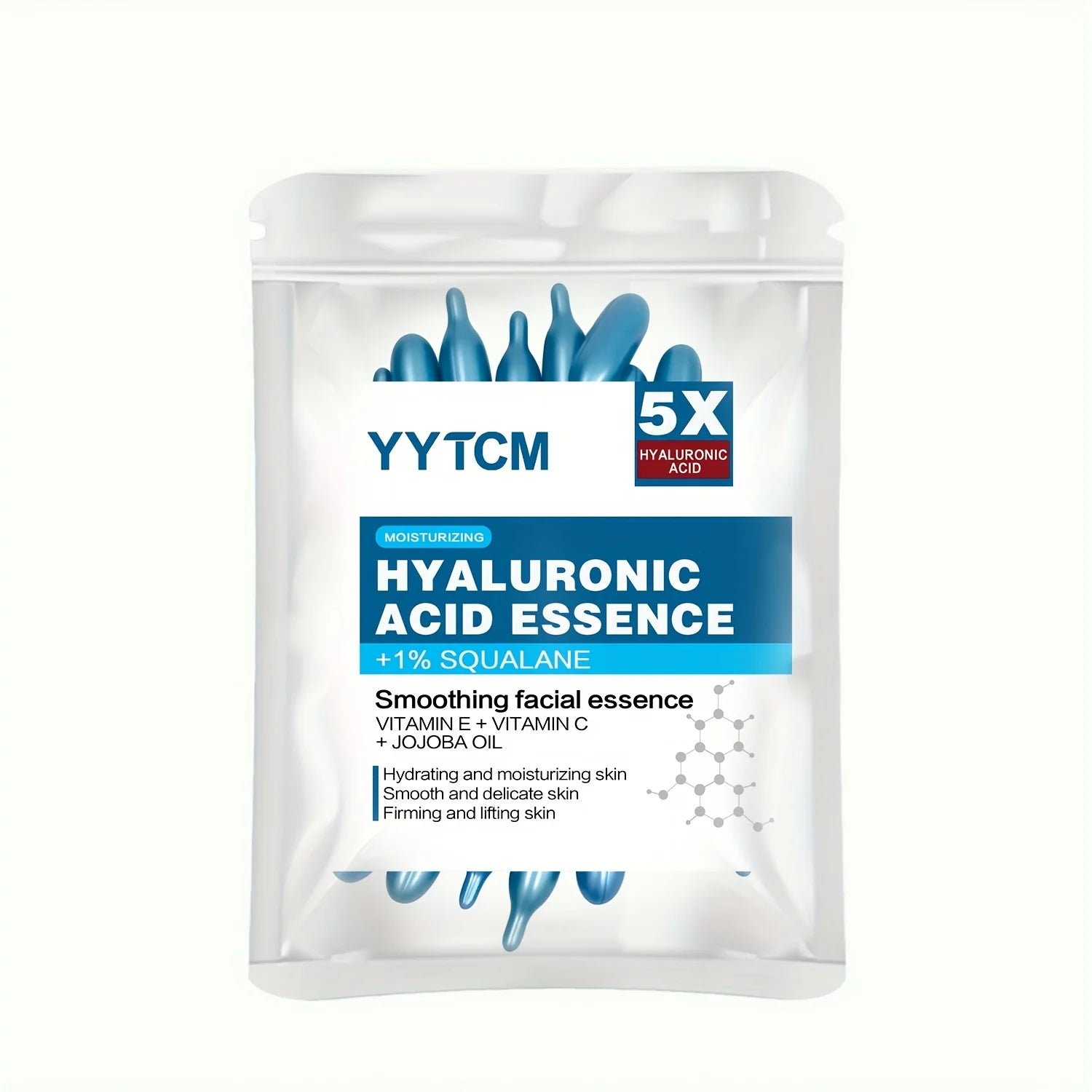 capsule hydratante profonde d'acide hyaluronique, essence cutanée hydratante et éclaircissante (0,4 g x 30 capsules)/sac -1 sac