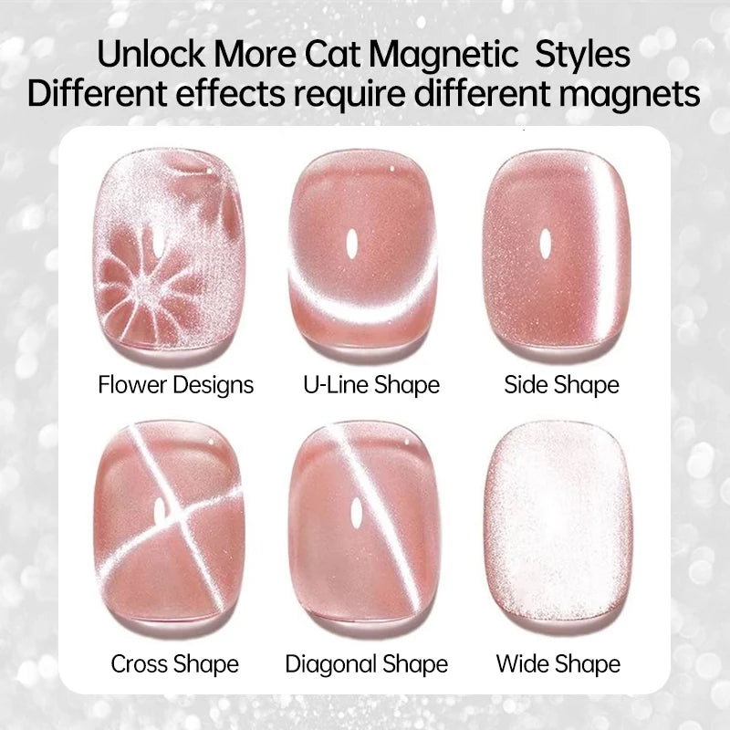 UR SUGAR 15ml Cat Magnetic Gel Nail Polish 30 Colors Semi Permanent Magnetic Gel UV/LED Soak Off Painting Vanrish Design