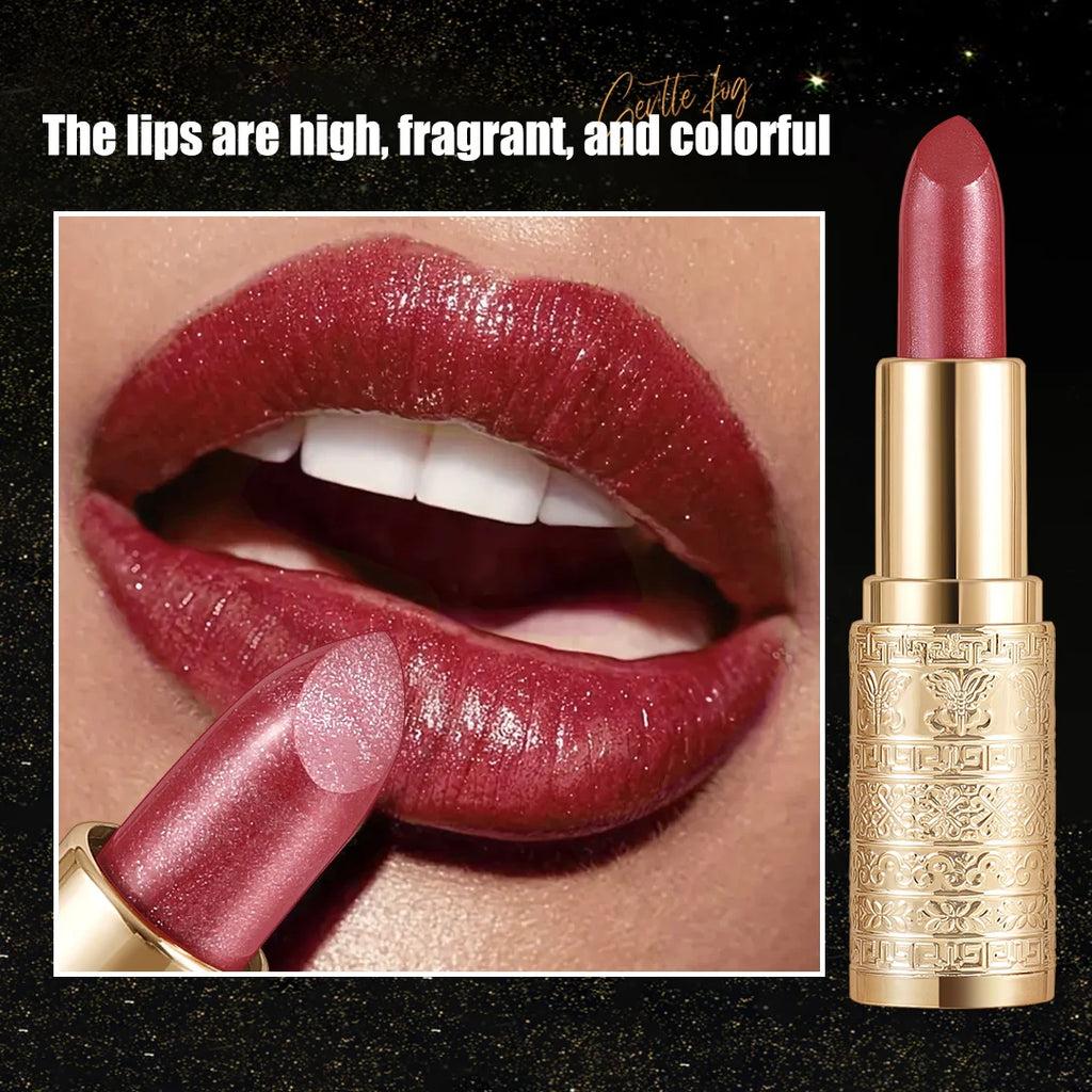 Rouge à lèvres brillant, formule longue durée, couleurs vives, facile à appliquer, adapté aux débutants, créant un maquillage incroyable pour les lèvres