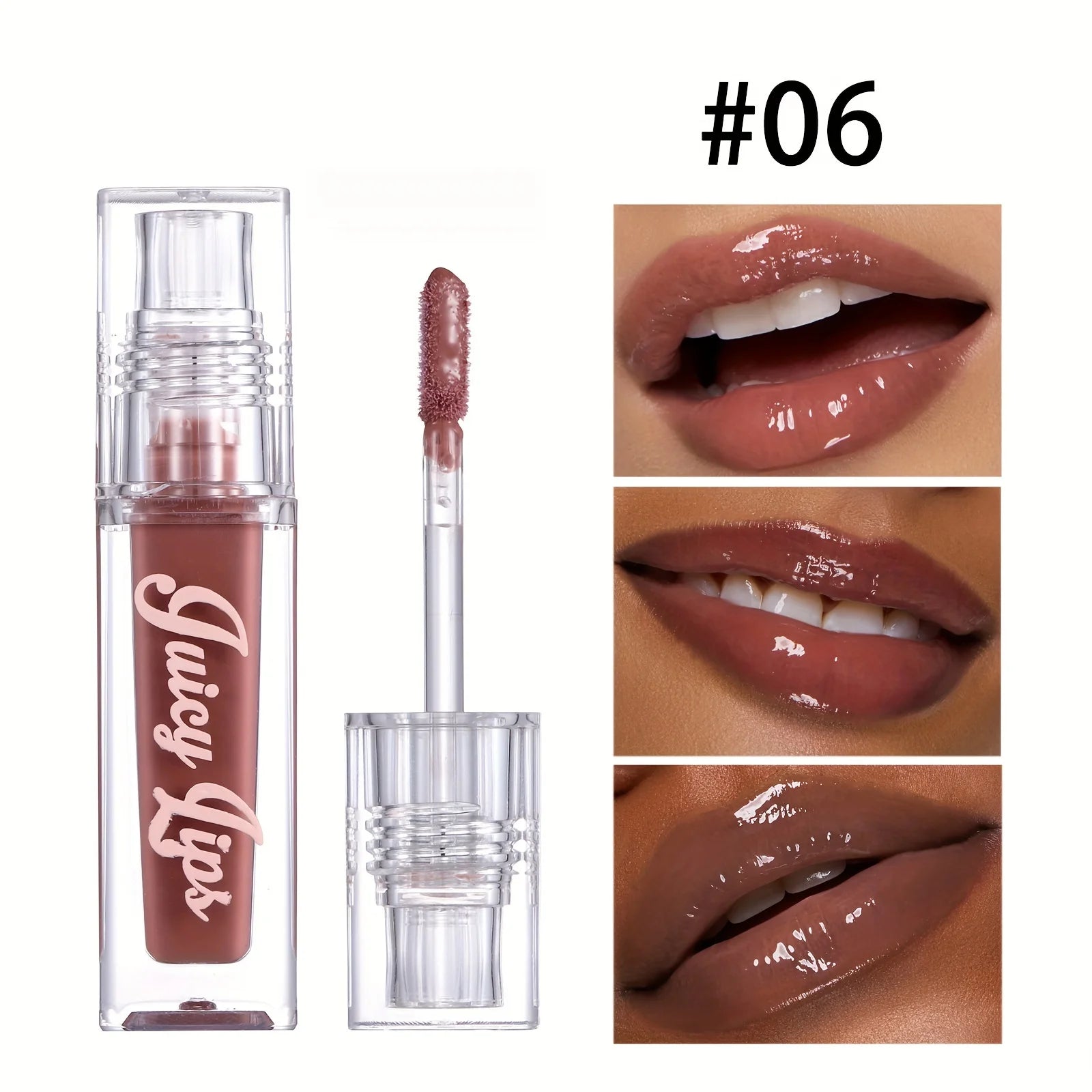 Huile à lèvres hydratante Crystal - Brillant repulpant et hydratant avec des nuances teintées pour tous les types de peau