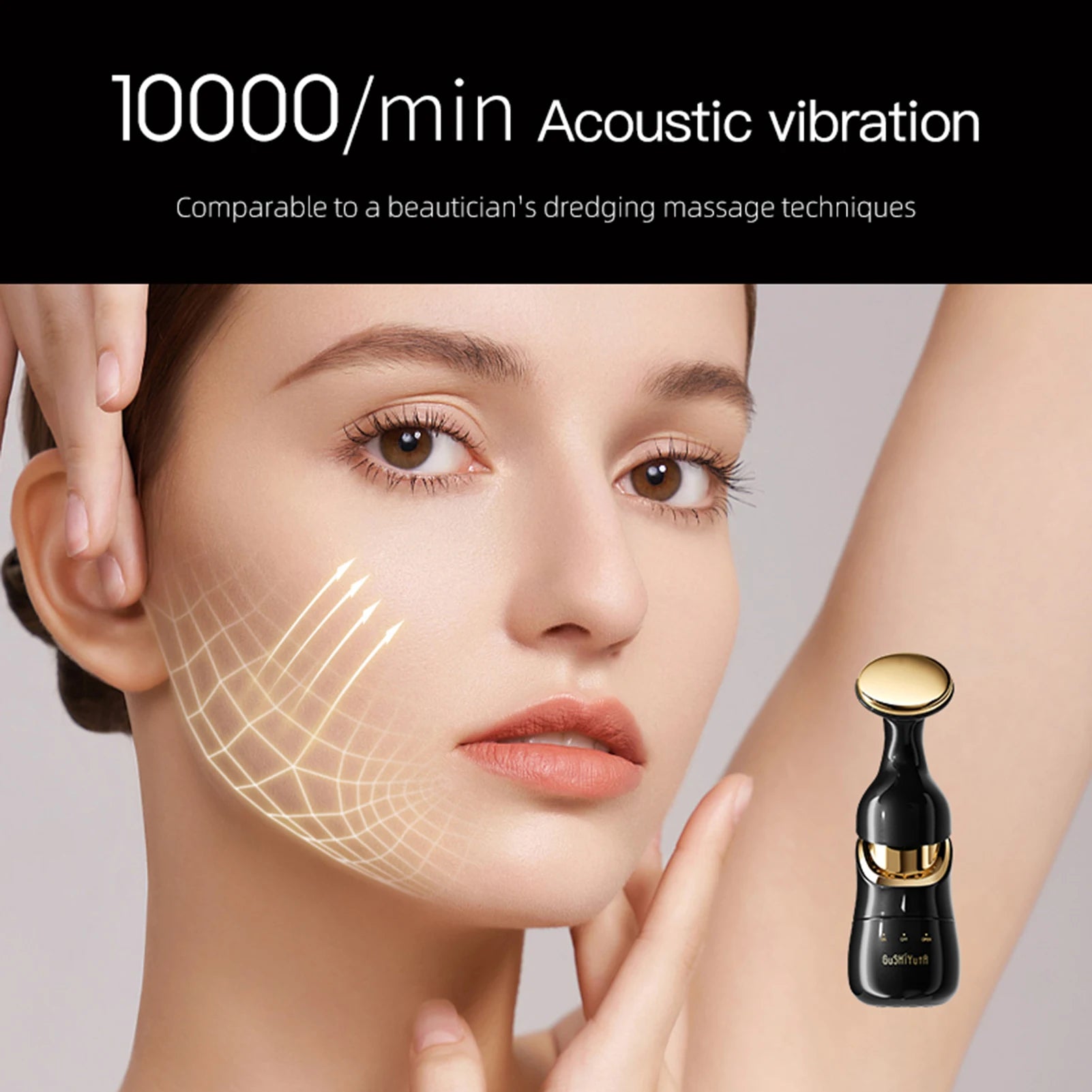 3 en 1 soins de la peau dispositif de levage raffermissant du visage cou Massage des yeux du visage plus mince Anti-âge soins de la peau outil de sculpture du visage