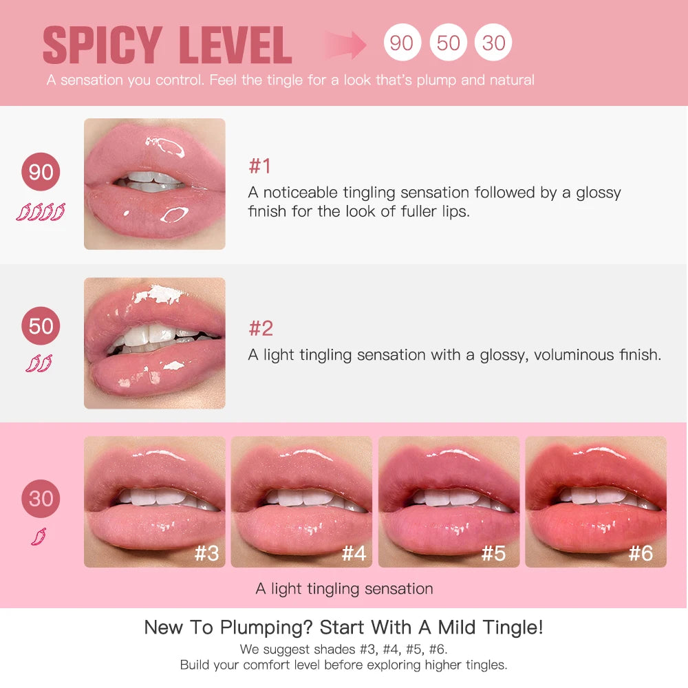 Lakerain lèvres plus dodues hydratation profonde nutrition longue durée haute brillance brillant finition volumineuse liquide hydratant pour les lèvres