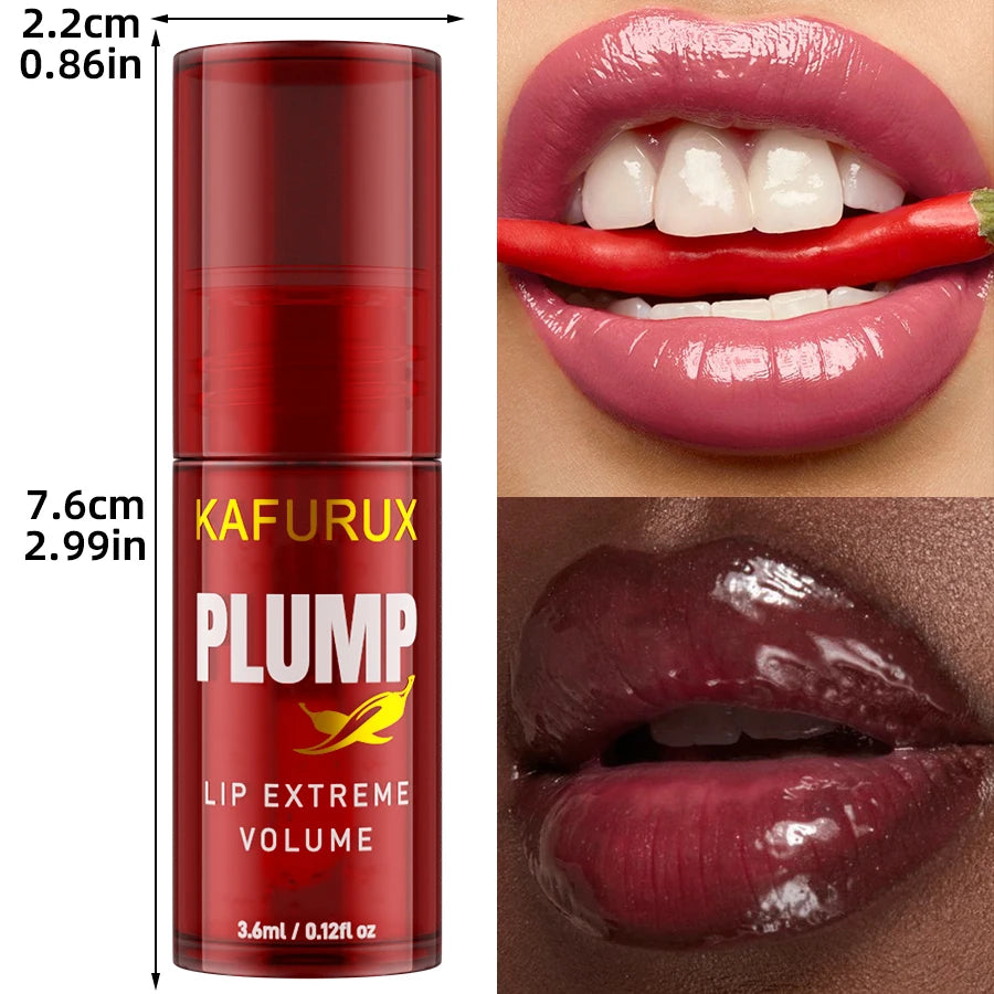 1PC lèvres dodues longue durée huile pour les lèvres hydratant brillant à lèvres sérum volumateur instantané huile d'essence réparation lèvres ridules augmenter El