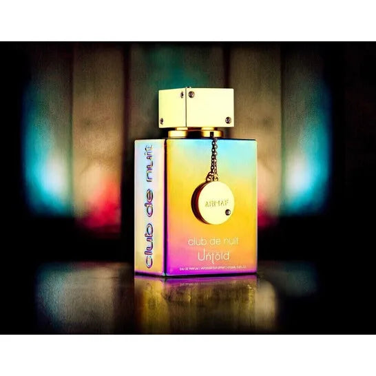 Armaf Club De Nuit Untold EDP 105ml – parfum pour homme aux notes chaudes d'ambre et de bois, longue tenue.