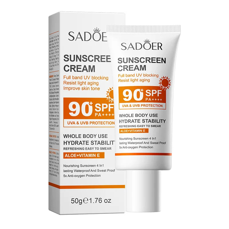 Lotion solaire pour le corps et le visage, Super 220g, petit format 50g, SPF 90 PA utilisation pour tout le corps