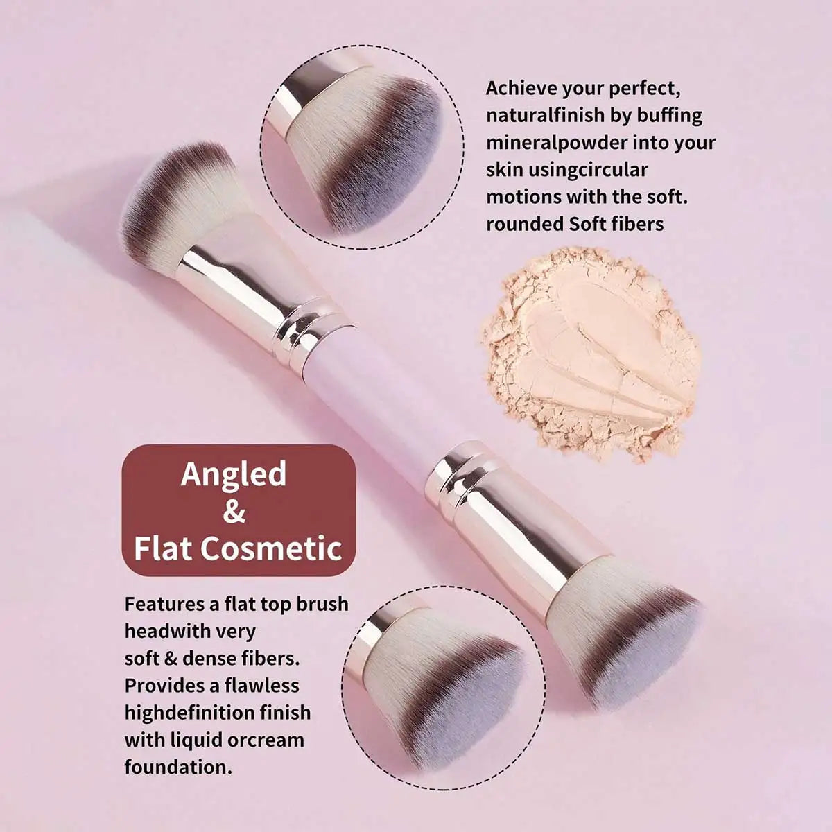 Ensemble de pinceaux de maquillage de base, 4 pièces, avec boîte, fond de teints à double extrémité, poudre, Blush, détails pour pinceaux de fard à paupières, voyage pour débutants
