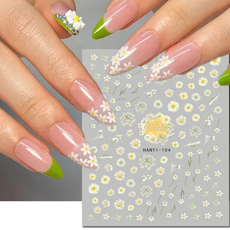 Autocollants 3D pour art des ongles , rose clair, violet, pétales de fleurs, décalcomanies pour décoration de manucure, salon de beauté, été