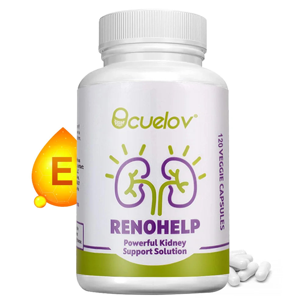 Complément naturel de soutien des reins – Soutient la santé des reins et nettoie, répare les dommages et la fonction normale, 120 capsules