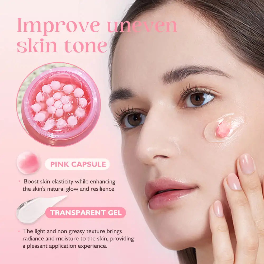 50g KOEC PDRN Crème capsule de collagène rose Anti-rides Hydratant Glowing Augmentation de l’élasticité 5% Niacinamide Collagène hydrolysé