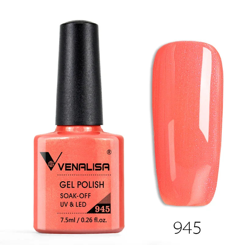 Vernis à ongles Venalisa 7.5ml Fashion Shiny Soak Off UV Gel Nail Gel Polish Cosmetics Nail Art Manicure Nails Gel Polish Tips Nail Varnish