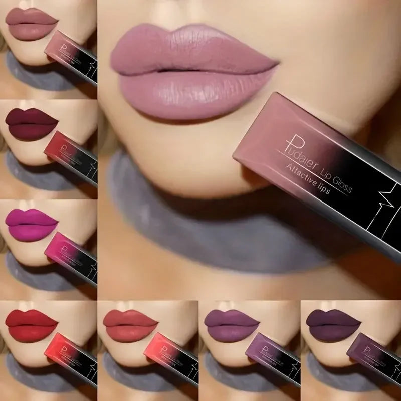 Rouge à lèvres liquide mat velours 17 couleurs, couleur de lèvres longue tenue imperméable, Texture lisse à haute teneur en pigments, maquillage pour tous les Types de peau