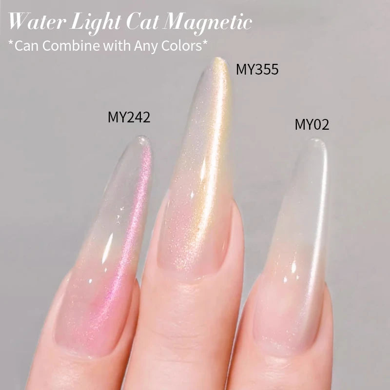BORN PRETTY 10ml Gold Water Light Cat Magnetic Gel Polish Spaking Glitter Crystal Black Soak Off UV LED Vernis Manucure