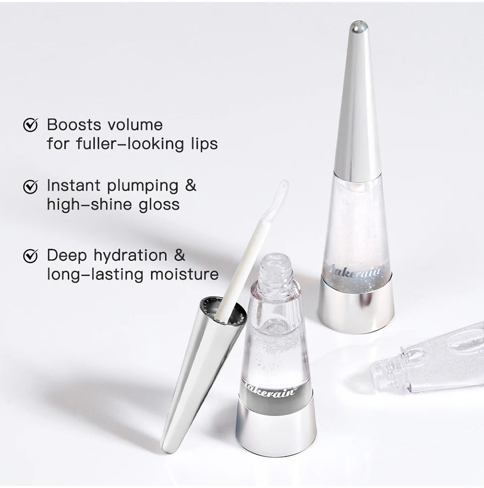 Lakerain lèvres plus dodues hydratation profonde nutrition longue durée haute brillance brillant finition volumineuse liquide hydratant pour les lèvres