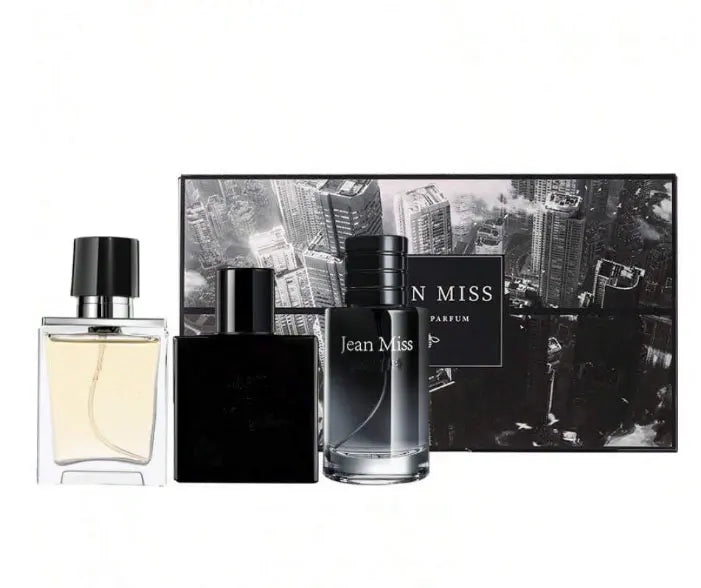 Ensemble de 3 pièces, coffret cadeau spray eau de Toilette pour hommes, parfum durable, 3 saveurs différentes