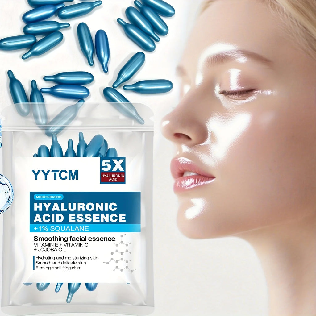 capsule hydratante profonde d'acide hyaluronique, essence cutanée hydratante et éclaircissante (0,4 g x 30 capsules)/sac -1 sac