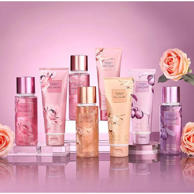  Ensemble de parfum et de Lotion pour le corps de 250ML, parfum de vanille fruité Floral de luxe pour femmes, exfoliant hydratant, Spray corporel frais et doux