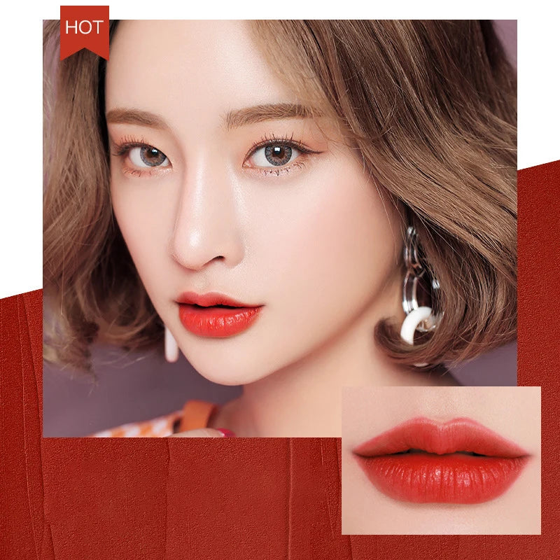 Rouge à lèvres antiadhésif imperméable, 5 couleurs, Tube rond, hydratant, facile à colorer, brillant à lèvres longue durée, cosmétiques