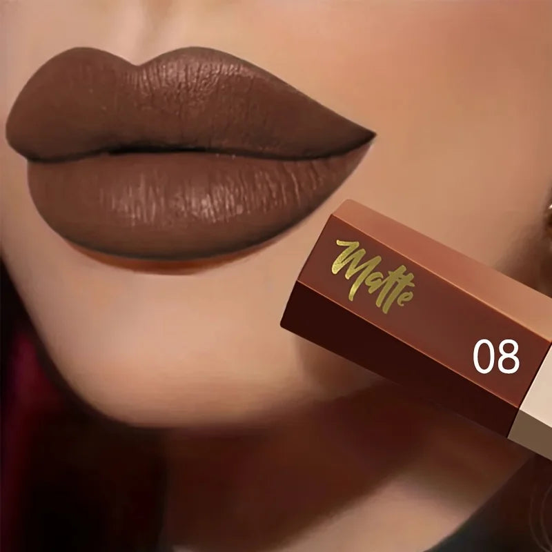 Rouge à lèvres  Pudaier liquide mat en velours, texture légère et fine comme une boue, cadeau de maquillage pour les lèvres imperméable longue durée pour les femmes