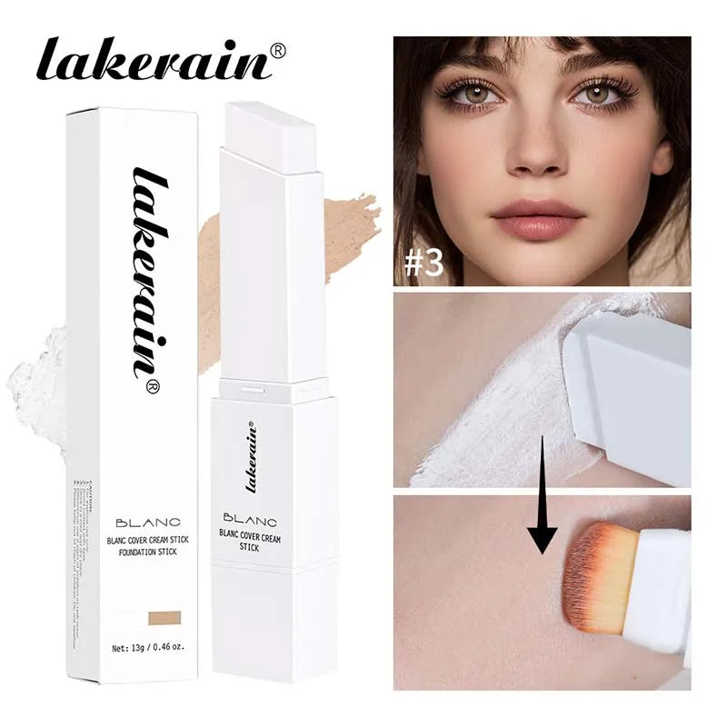 Fond de teint blanc changeant de couleur Concealer Stick Blanca Base de maquillage coréenne Fond de teint naturel Correcteur de couleur du visage à haute couverture