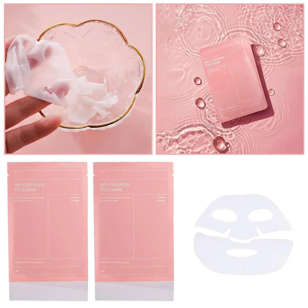 Sakura – masque Facial au collagène, hydratant, raffermissant, anti-rides, estompe les ridules, soins de beauté pour la peau, 1/3/5/10 pièces