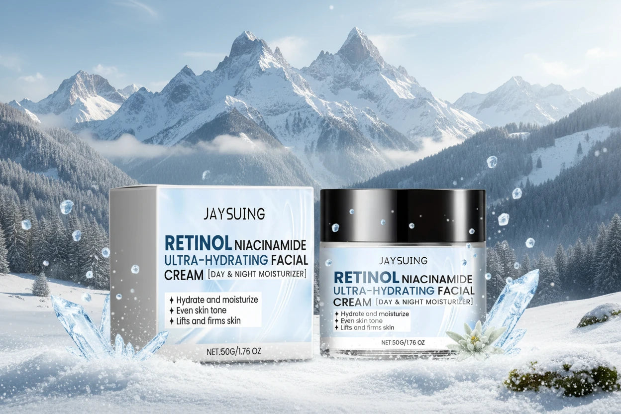 Hydratant pour le visage à la niacinamide, à l'acide hyaluronique, au rétinol, réparateur, barrière cutanée, crème hydratante longue durée de jour et nuit