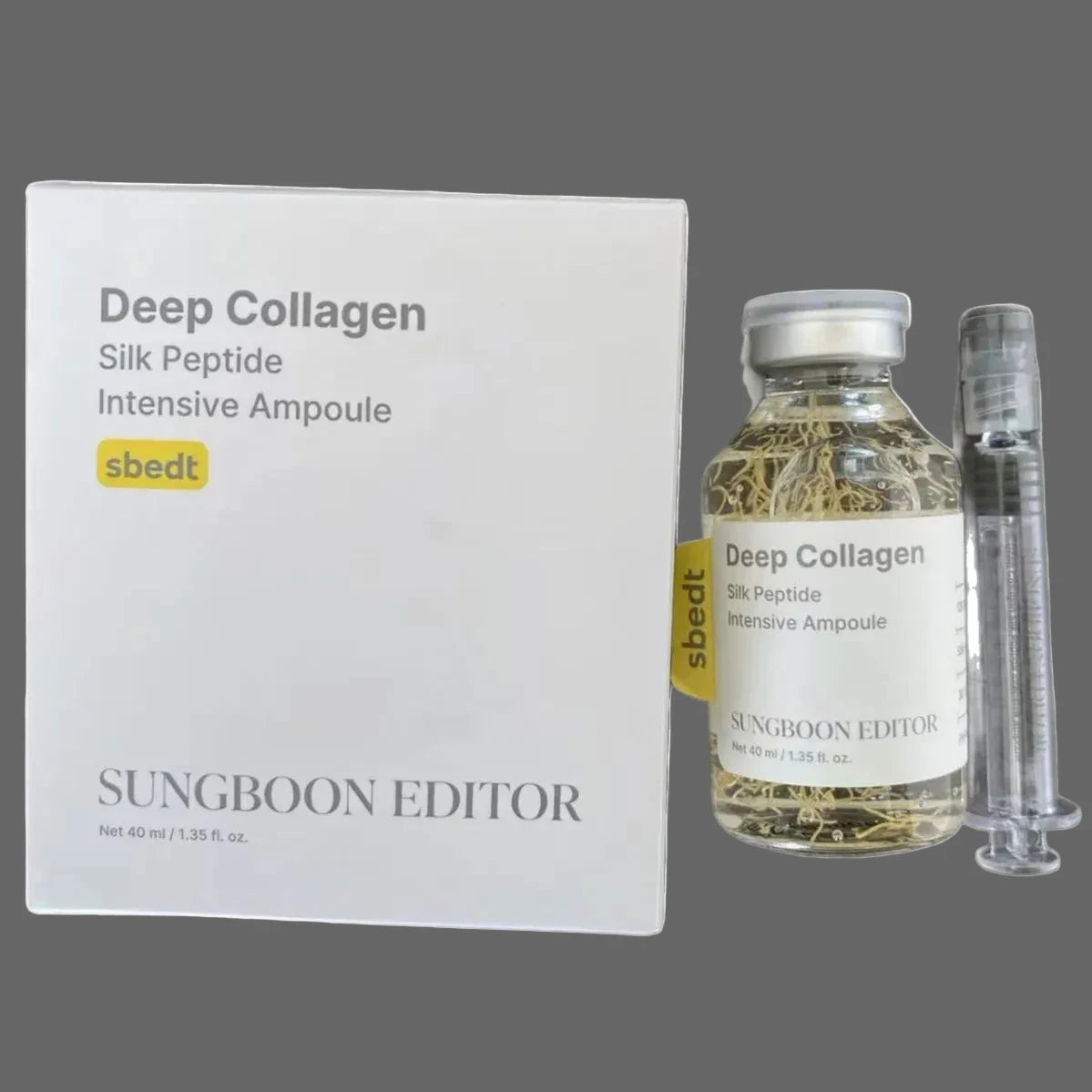 Sérum d'ampoule de peptide de collagène de soie Ensemble de soins coréens Sérum hydratant au collagène profond Crème de capsule de puissance au rétinol Soins du visage pour femmes