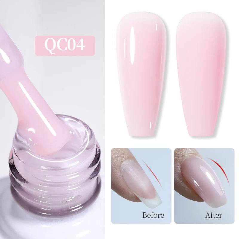 BORN PRETTYvernis à Ongles Gel, Semi Transparent, Soak Off UV LED, Vernis à Ongles Nude, N64.Gel Varjuvening,Art des ongles, 50 Couleurs, 10ml