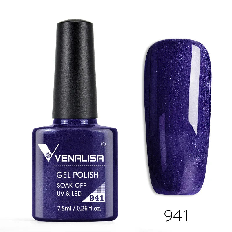 Vernis à ongles Venalisa 7.5ml Fashion Shiny Soak Off UV Gel Nail Gel Polish Cosmetics Nail Art Manicure Nails Gel Polish Tips Nail Varnish