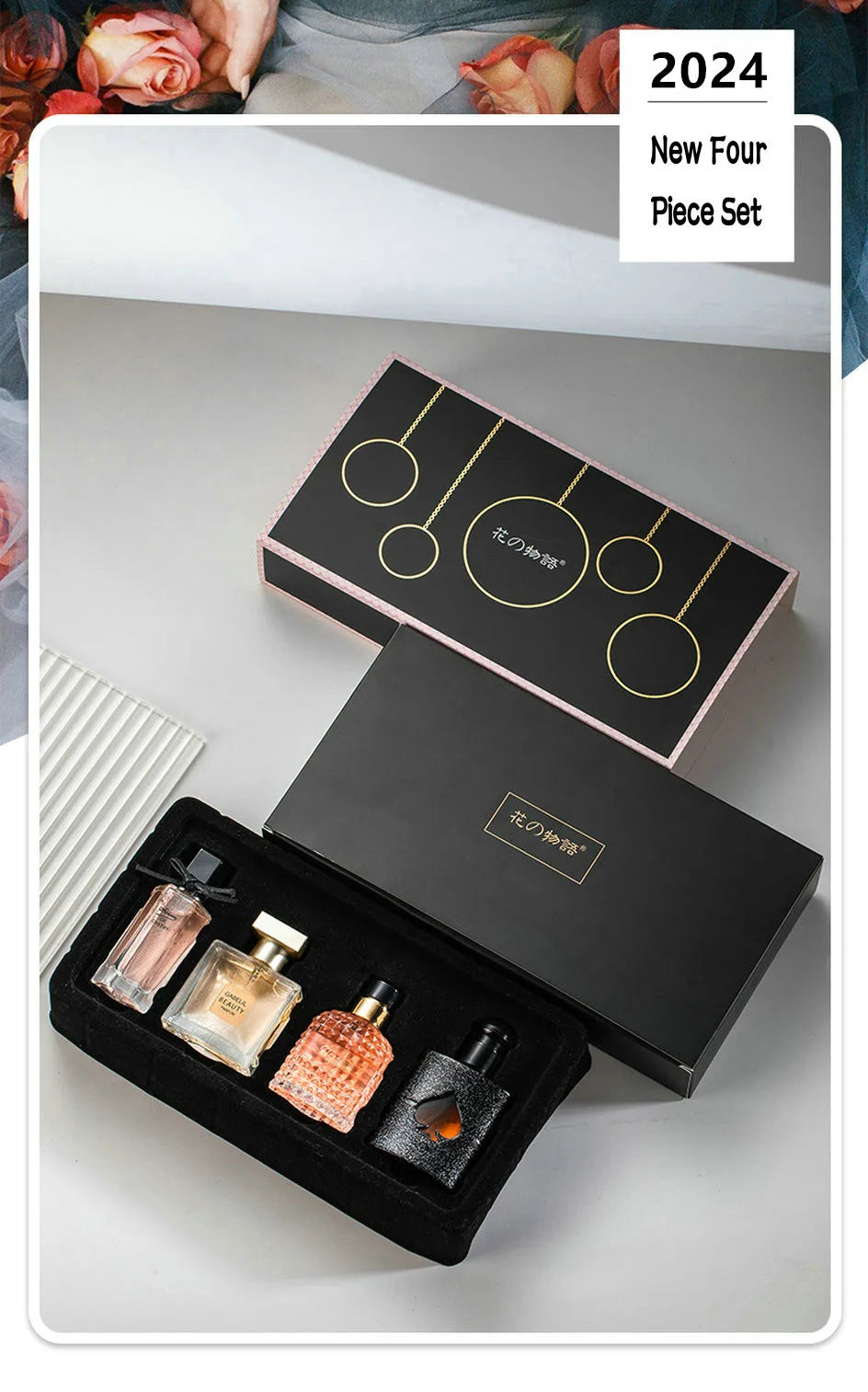 Parfum Coffret cadeau quatre pièces ensemble femmes Parfum Spray 105ml parfum Floral Parfum durable
