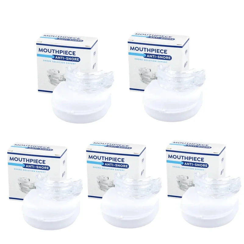 Protège-dents anti-ronflement Bruxisme Améliorer la qualité du sommeil Anti-ronflement et apnée Dispositif de ronflement Protège-dents avec boîte de rangement
