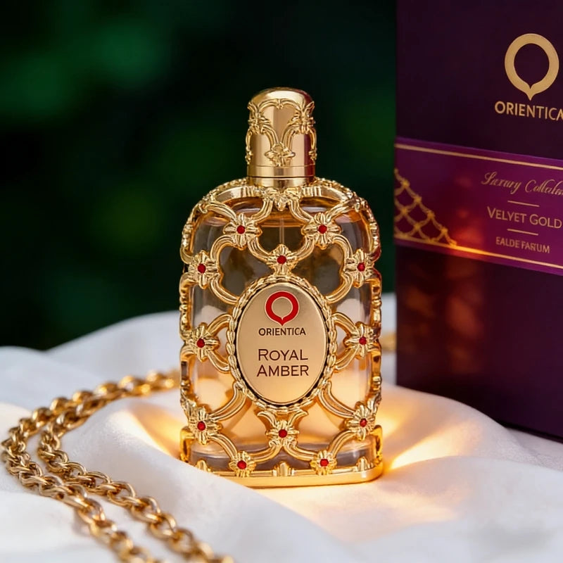 Parfum Royal Amber de Dubaï 100ml, parfum à la rose, parfum oriental longue durée en flacon de verre pour hommes et femmes