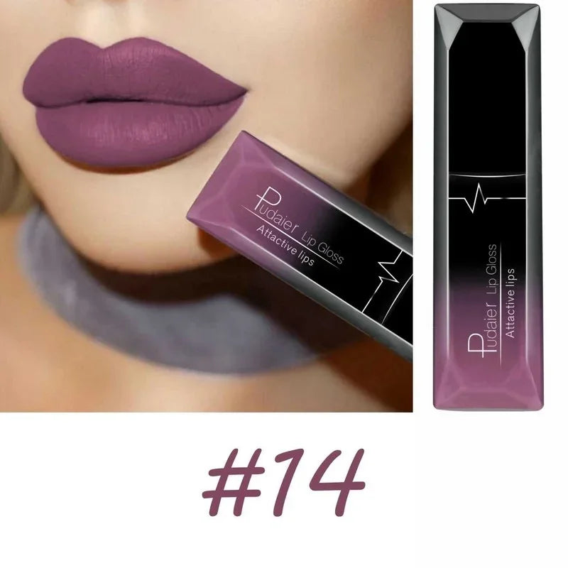 Rouge à lèvres liquide mat velours 17 couleurs, couleur de lèvres longue tenue imperméable, Texture lisse à haute teneur en pigments, maquillage pour tous les Types de peau