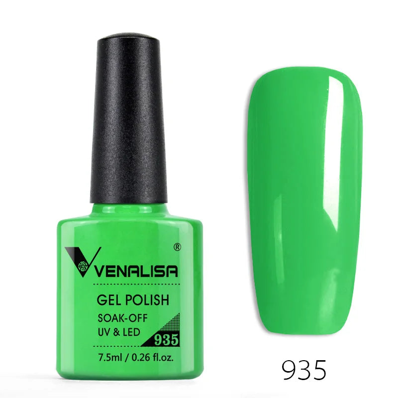 Vernis à ongles Venalisa 7.5ml Fashion Shiny Soak Off UV Gel Nail Gel Polish Cosmetics Nail Art Manicure Nails Gel Polish Tips Nail Varnish