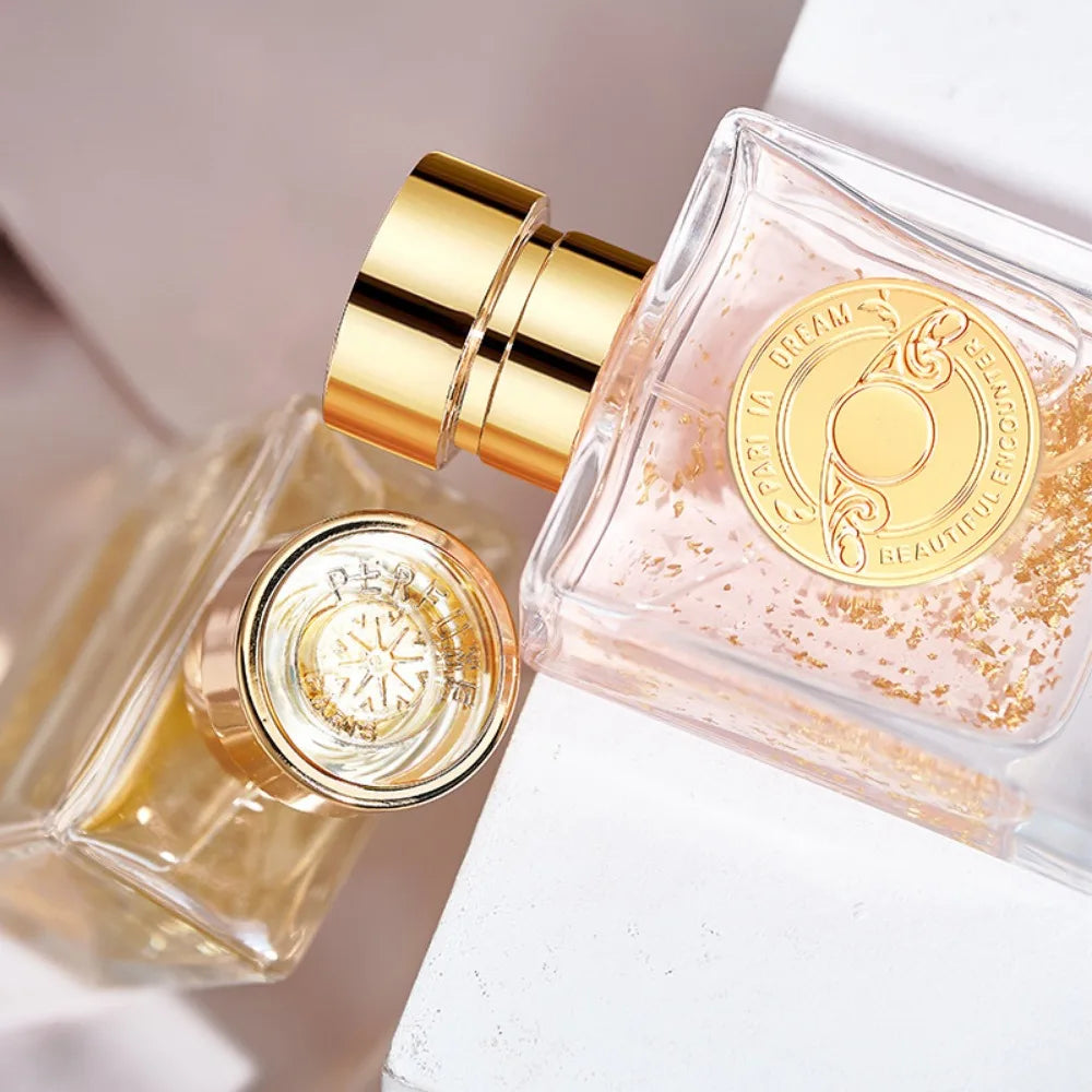 Parfum déesse de Paris pour femme, parfum élégant et durable, léger et flirty, 50ML, parfum de qualité supérieure avec palette d’or