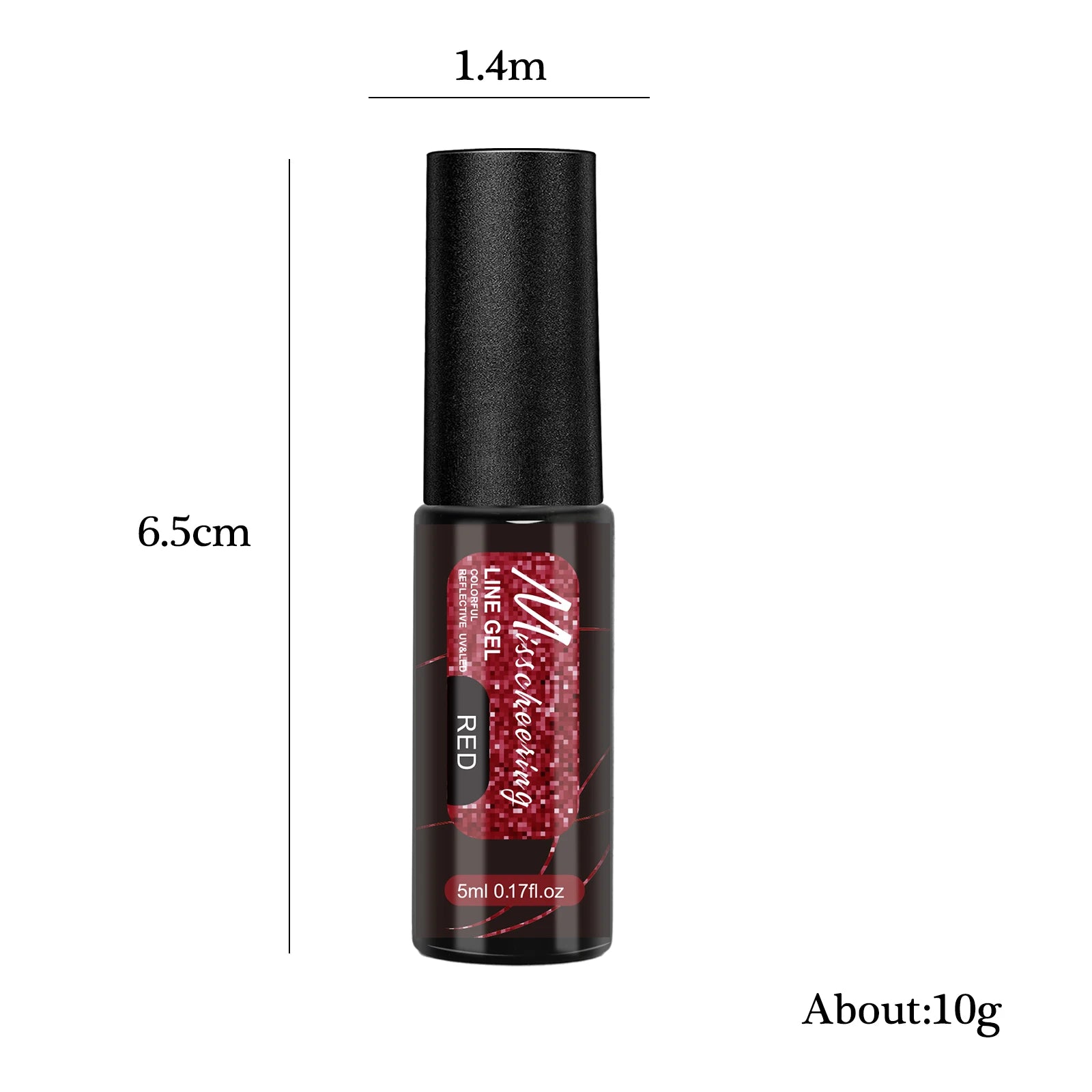 Gold Silver Glitter Liner Gel Nail Polish Super Bright Sparkling Glow In Dark French Line Semi Permanent Nail Painting UV Gel