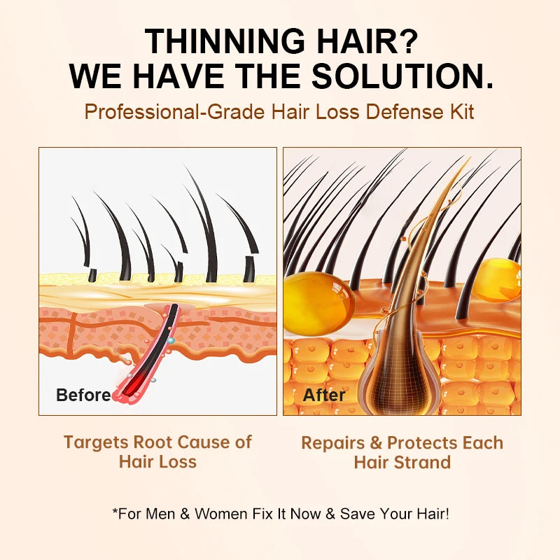 PURC biotine croissance des cheveux shampooing Anti perte de cheveux réparation endommagé frisottis huile d'argan traitement du cuir chevelu produits de soins capillaires