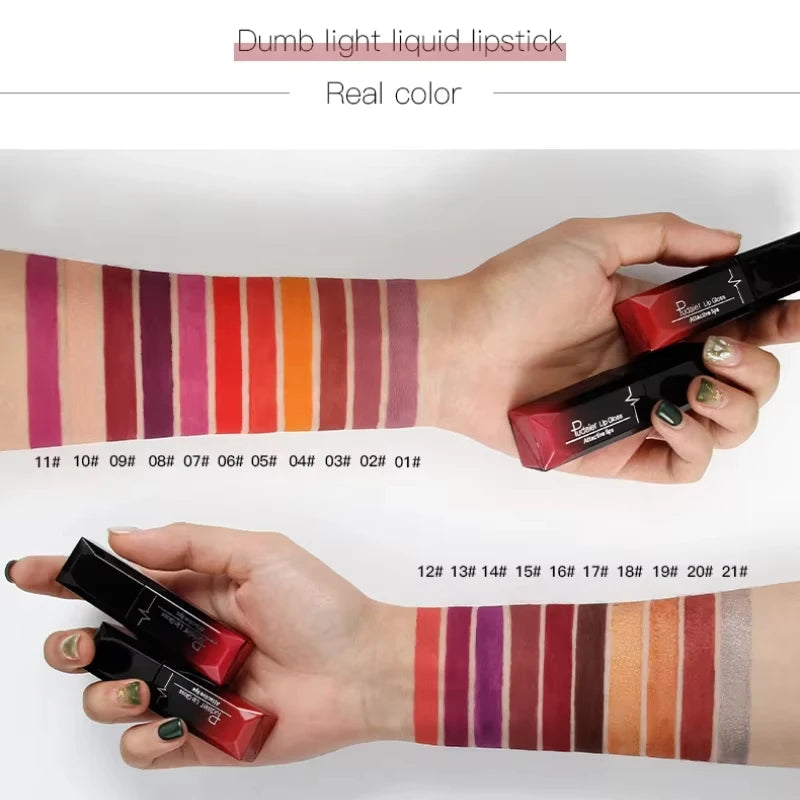 Rouge à lèvres liquide mat velours 17 couleurs, couleur de lèvres longue tenue imperméable, Texture lisse à haute teneur en pigments, maquillage pour tous les Types de peau