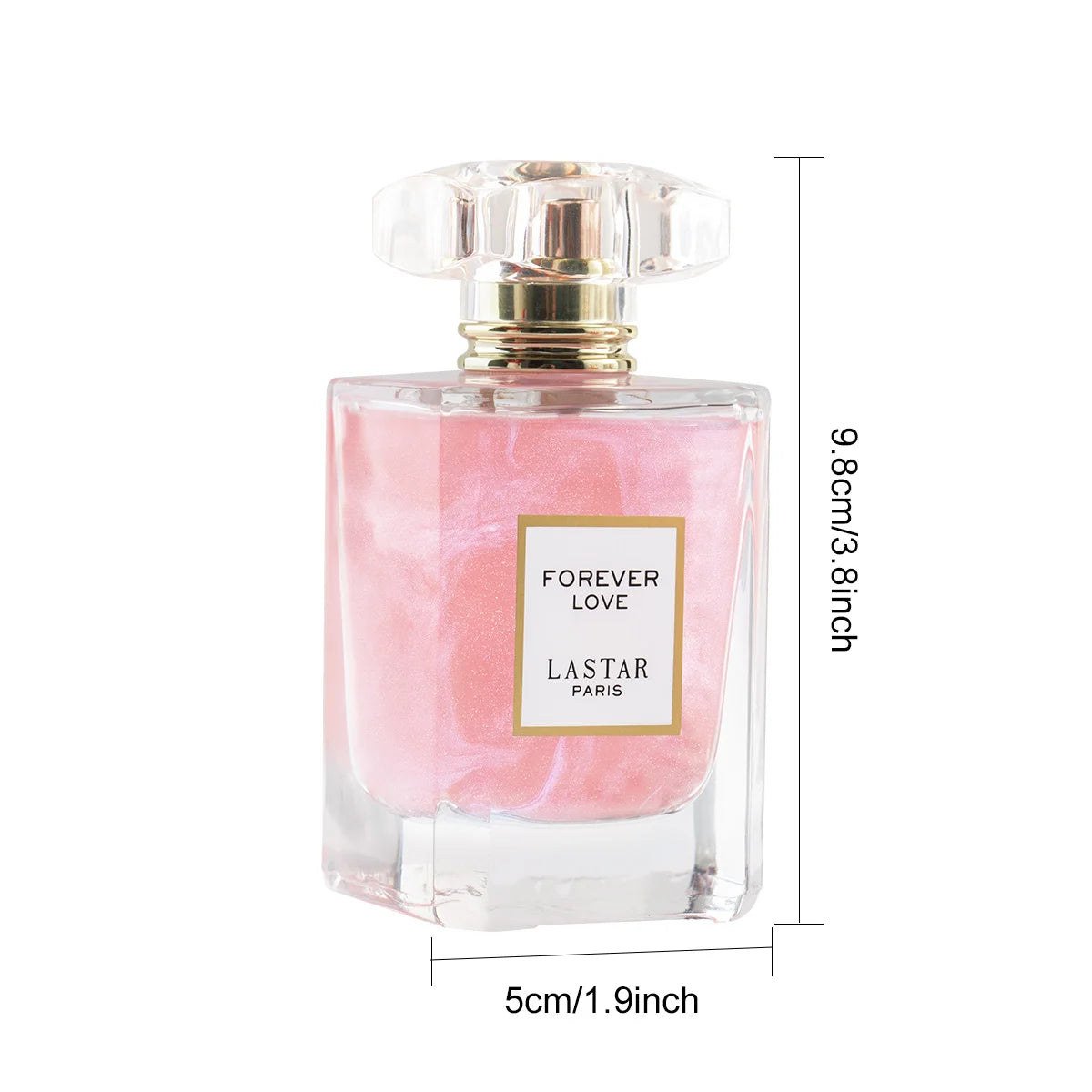 Parfum longue durée pour femmes LASTAR, deux flacons d'un total de 110 ml/3,72 fl oz, parfum rose et jasmin, cadeaux de Noël/Nouvel An