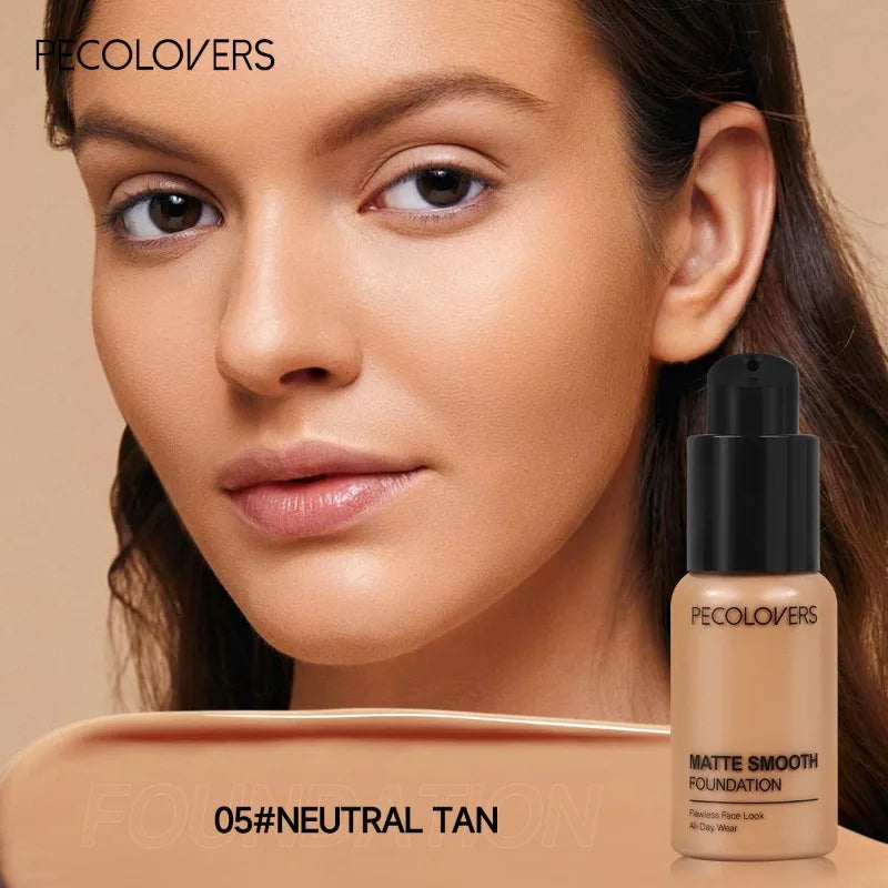 Fond de teint liquide pour le visage, haute couverture, imperméable et anti-transpiration, correcteur de maquillage, fond de teint liquide, 30ml