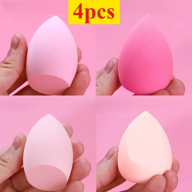 Ensemble d'éponges de maquillage 4/7/18 pièces, adaptées à l'application de poudre de crème BB liquide, œuf de maquillage sec et humide, bouffantes de poudre à double usage pour fille