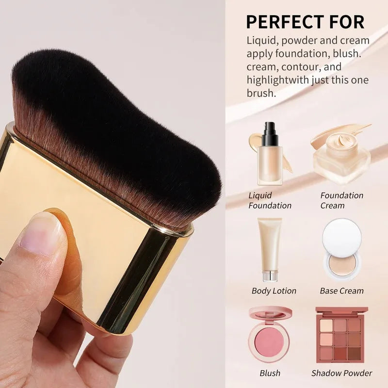 MAANGE – grands pinceaux de maquillage pour le contour du bronzage, fond de teint liquide, crème, Blush, poils souples, outil de maquillage polyvalent pour les jours
