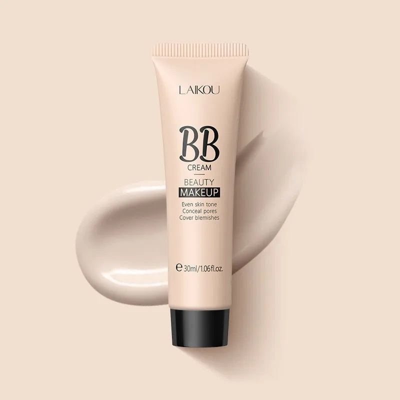 3 couleurs BB Cream Isolation Crème Fond de teint liquide Contrôle de l’huile hydratante Maquillage longue durée Primer naturel imperméable pour le visage