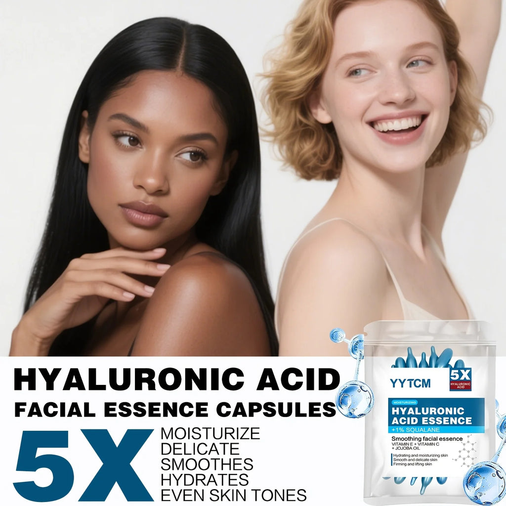 capsule hydratante profonde d'acide hyaluronique, essence cutanée hydratante et éclaircissante (0,4 g x 30 capsules)/sac -1 sac