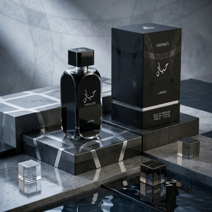 Parfum mystérieux du Moyen-Orient pour hommes, parfum longue durée dans un coffret cadeau haut de gamme noir, parfum aromatique arabe