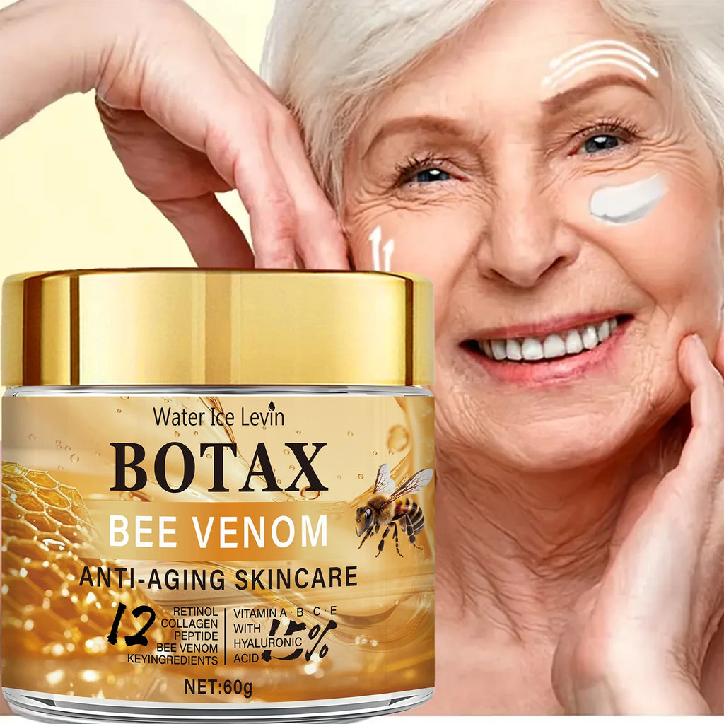 Crème au venin d'abeille Botax - Traitement des rides profondes, rajeunissement et action raffermissante de la peau aven Collagen Water Ice Levin. 60g.