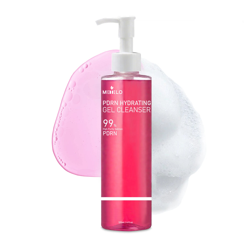 DNA PDRN Gel nettoyant pour la mousse rose de saumon, contenant du PDRN, contrôle l’huile, élimine les points noirs, nettoie en profondeur, n’est pas irritant