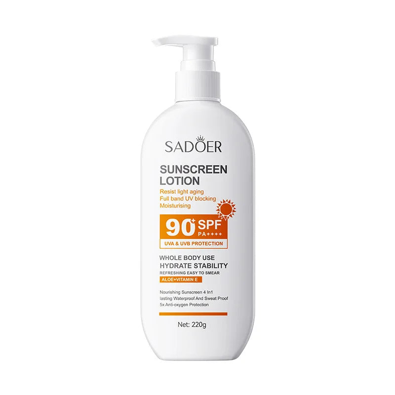 Lotion solaire pour le corps et le visage, Super 220g, petit format 50g, SPF 90 PA utilisation pour tout le corps